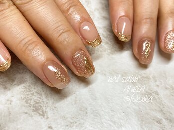 アネラ(ANELA)/ニュアンスミラーネイル