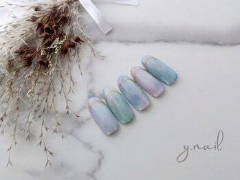 ワイネイル(Y.nail)/極細ミラーフレンチ