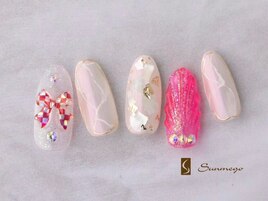 奥行きニュアンスネイル