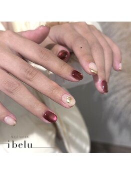 イベル 神戸三宮店(ibelu)/バレンタインネイル