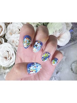 手描きアートが得意なサロン