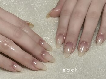 花びらネイル×グラデーション