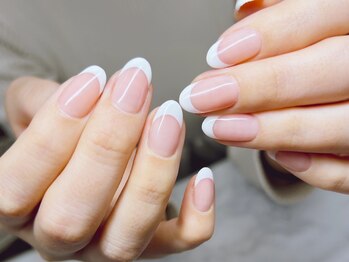 エヌエーブランカ 東白楽店(n.a.blanca)/白フレンチネイル
