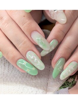 推し×春ネイル