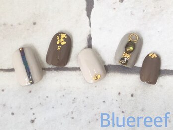 ネイルアンドまつげエクステ ブルーリーフ 四谷三丁目店(Blue Reef)/スモーキーカラー