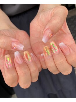 トータルサロン 白べぇーっ プラス/☆オレンジネイル☆