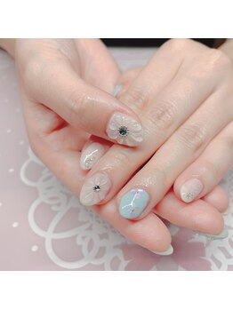 リマ(Lima)/ぷっくりフラワーネイル