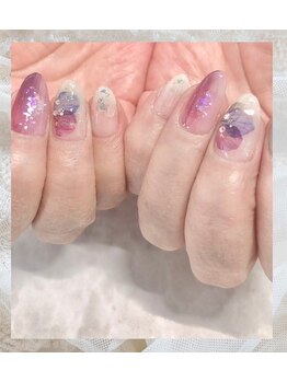 エクシア(ecxia)の写真/【大人可愛いデザインが豊富】オフィスネイルにおすすめのシンプルネイルから最旬ニュアンスネイルまで◎