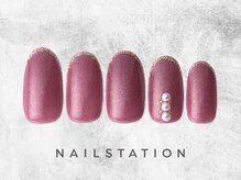 ネイルステーション ルミネ荻窪店(NAIL STATION)/キラキラネイル／パラジェル