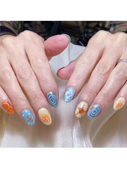 ダイアモンドネイルスタジオ 新宿店(Diamond Nail Studio)/自爪ゴ-ジャス定額コース