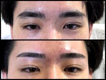 スリーピース(3Peace)/ストレートアーチ眉Before/After