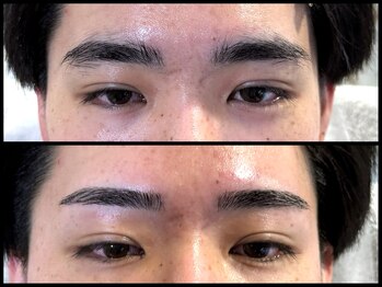 スリーピース(3Peace)/ストレートアーチ眉Before/After