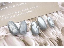 ビューティルーム ミセル(beautyroom miseru)/リボンネイル/所沢/秋冬ネイル