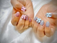 にっこりネイル【4/4 NEW OPEN（予定）】/リボンパーツ♪