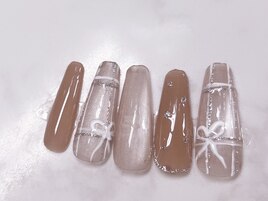 【チェックネイル】