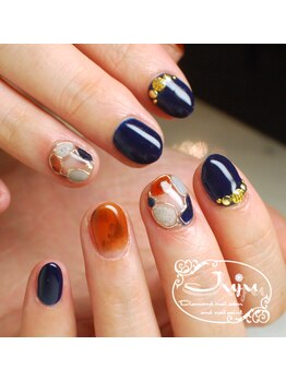 ジュジュ(Juju)/秋ネイル べっ甲モザイクネイル