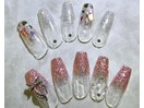 大きいリボンパーツ ハートホロ