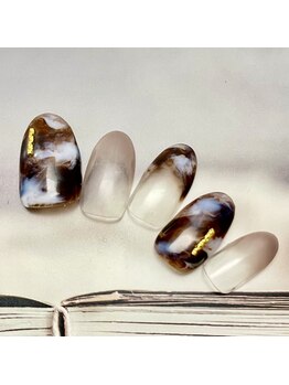 ラ カゼッタ(La casetta)/カフェラテマーブルネイル