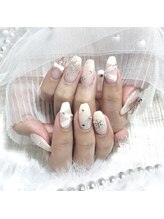 ミニョン(Minyon)/ツイードネイル☆冬ネイル