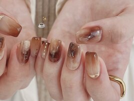 べっ甲ネイルニュアンス