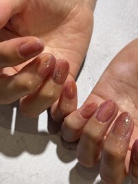 桃ネイル