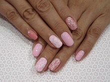 ネイル サロン ピュア ホワイト(Nail Salon Pure White)/【Pure White】ワンカラー+Art