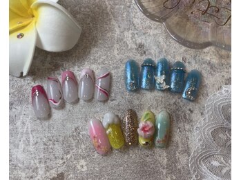 エスフィーネイルサロン ブリーユ(Esfy nailsalon Brille)/8月の定額デザイン