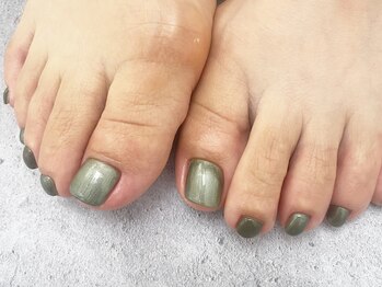 エムスラッシュ ネイル センター北店(M.SLASH)/シェラック カーキ