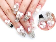 ネイルコレクション ピンク(Nail Collection Pink)/スカルプ放題☆ゴテゴテ：リボン