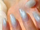 夏ネイル☆涼やか氷ネイル