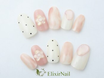 エリクサーネイル 西武新宿(Elixir Nail)の写真/【定額シンプル系★選べる最新350種¥7980】会社が厳しいOLさんでも楽しめるデザインを豊富にご用意♪