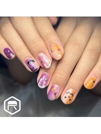ハロウィンネイル アートフリー