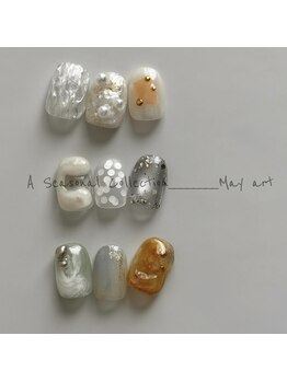 カーム(Calm)の写真/お洒落な絶妙ニュアンスネイルが人気◎センスの良いスタッフがあなたの理想の手元を実現!人気の本格サロン
