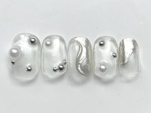 ジェミーネイル イケブクロ(Jemiy nail ikebukuro)/シルバーミラー¥6000