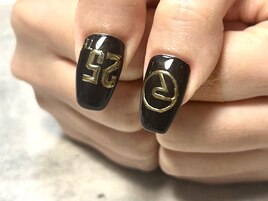 推し活ロゴネイル☆モチーフnail