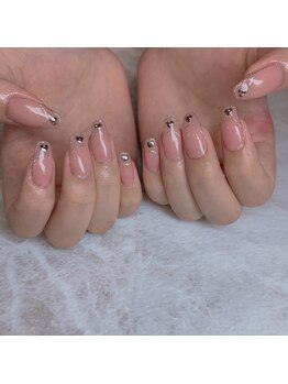 エステティックアンドネイル ローズ(ESTHETIC&NAIL Rose)/ラメフレンチ