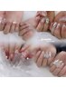 【HAND/Jr.nailist 】１０本長さだし＋１０本kirakira"partsつけ放題¥11550