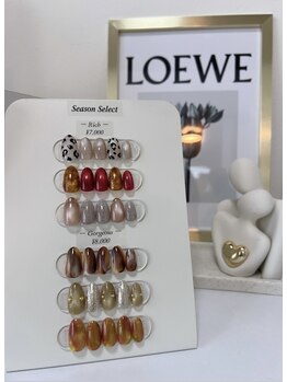 カラットネイル(CARAT Nail)の写真/毎月変わる【季節の定額デザイン】が人気！トレンドを指先へ。お得に楽しむ1番人気プラン♪