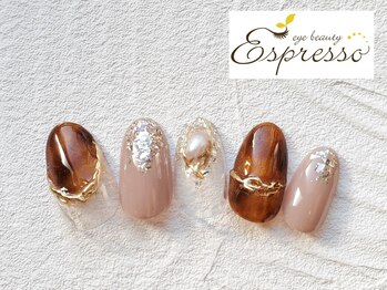 エスプレッソ アイビューティーアンドネイル 新百合ヶ丘店(Espresso)/べっ甲ネイル　べっこうネイル