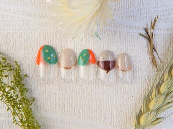 ネイルズガッシュ 蒲田東口店(NAILsGUSH)/*キュート栗ネイル*