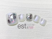 エストラッシュアンドネイル 銀座店(est lash&nail)/フットパープルシェルネイル