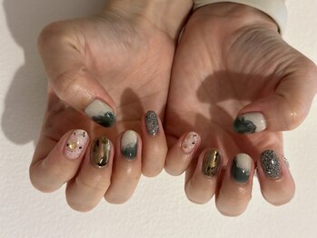 フロウネイル(Flow nail)/simple art