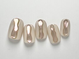 ぷっくりミラーネイル