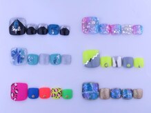 まつげアンドネイル ディアマンローズ(DIAMANT ROSE)/フットネイルやり放題6600円