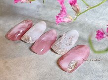 エンジェルガーデンネイル 池袋店(Angelgarden nail)/ピンクニュアンスネイル｜蝶々