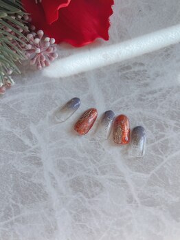 ミテソロ(mi tesoro)/2024年12月定額ネイル 6600