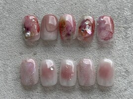 インクart × チークネイル