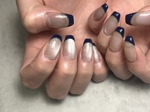 ウイネイルサロン(ui NAIL SALON)/ネイビーフレンチ