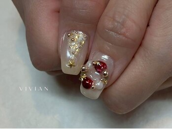 ヴィヴィアン ネイル(Vivian nail)/クリスマス リース ツリー