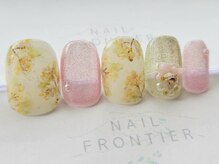 ネイルフロンティア 吉祥寺(NAIL FRONTIER)/E手描きフラワーネイル11980円